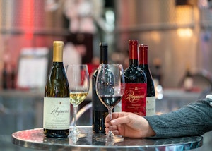 Raymond red and white wines on a table